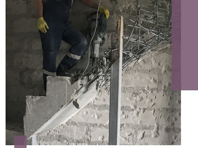 Демонтаж металлических и бетонных лестниц в Конаково