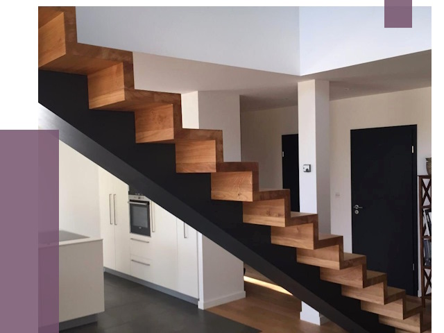 Изготовление деревянных лестниц в Конаково от 86165 руб. | ПРОЛЁТ-Кнк