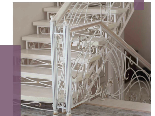 Изготовление кованых лестниц на заказ в Конаково от 86165 руб. | ПРОЛЁТ-Кнк