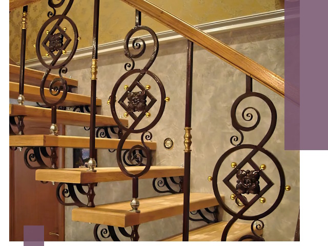 Изготовление кованых лестниц под ключ в Конаково