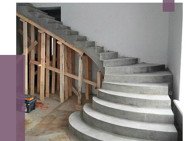 Изготовление бетонных лестниц под ключ в Конаково от 19767 руб. | ПРОЛЁТ-Кнк