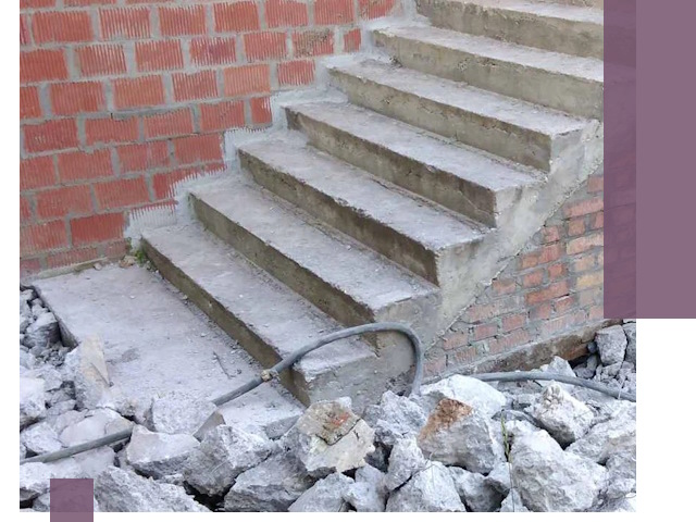 Демонтаж бетонных лестниц в Конаково: быстро и безопасно