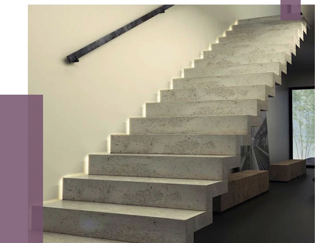 Облицовка бетонных лестниц в Конаково от 4562 руб/м2