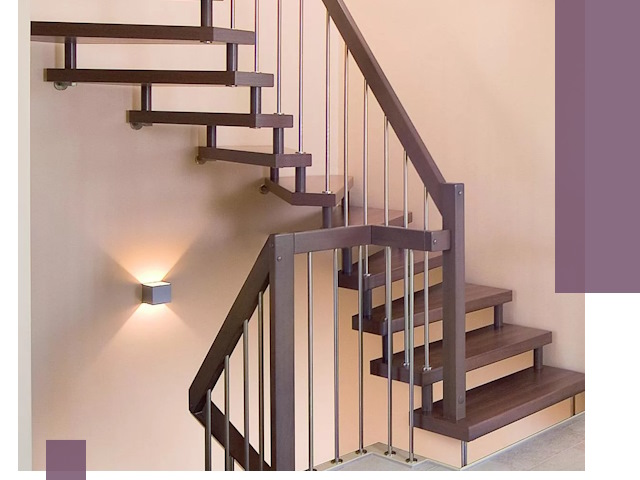 Изготовление лестниц на больцах в Конаково под ключ