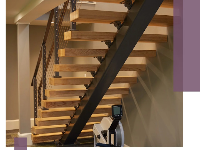 Лестницы на монокосоурах под ключ в Конаково - изготовление и монтаж