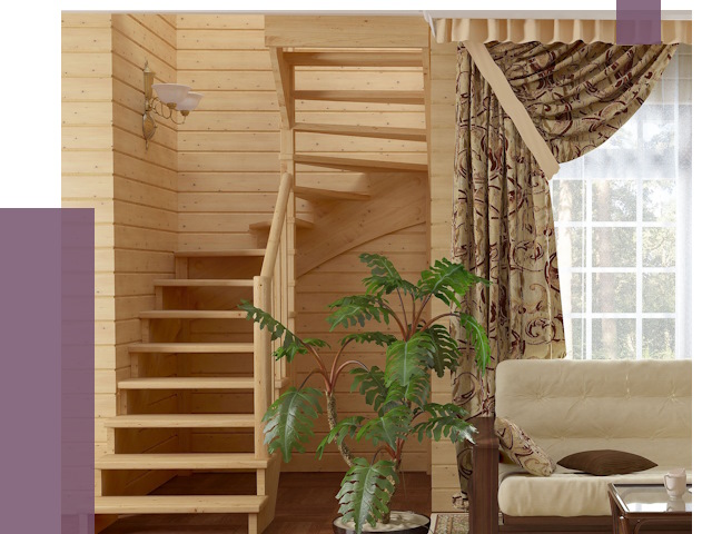 Лестницы для дачи в Конаково от 75267 руб.  | ПРОЛЁТ-Кнк