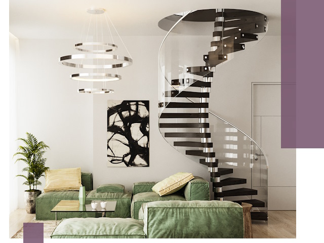 Лестницы для двухуровневой квартиры в Конаково — изготовление и монтаж