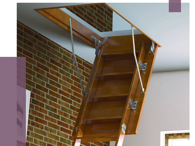 Установка чердачной лестницы в Конаково от 7755 руб. | ПРОЛЁТ-Кнк