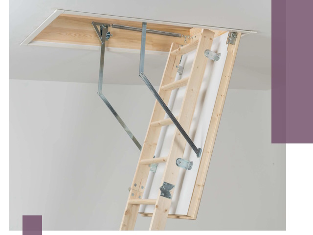 Установка чердачной лестницы под ключ в Конаково