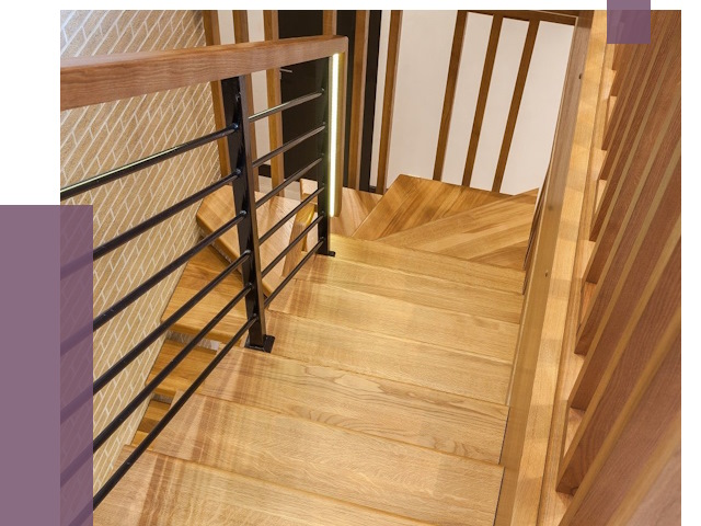 Лестницы из ясеня в Конаково под ключ от 9934 руб. 