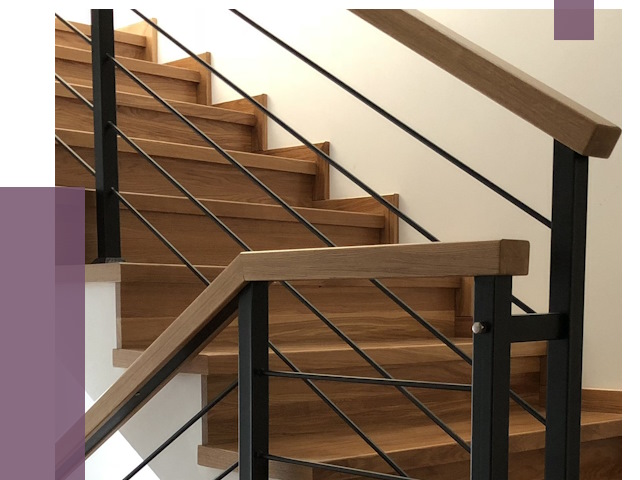 Обшивка металлической лестницы деревом в Конаково от 4308 руб. 