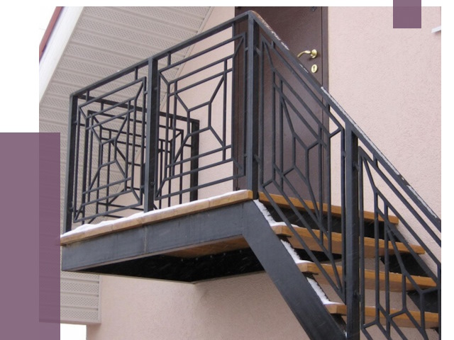 Металлические перила в Конаково от 4258 руб.  | ПРОЛЁТ-Кнк