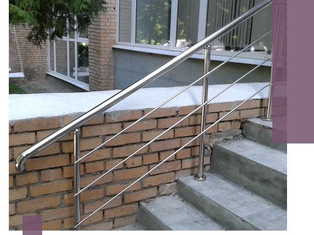 Перила из нержавеющей стали высокого качества в Конаково