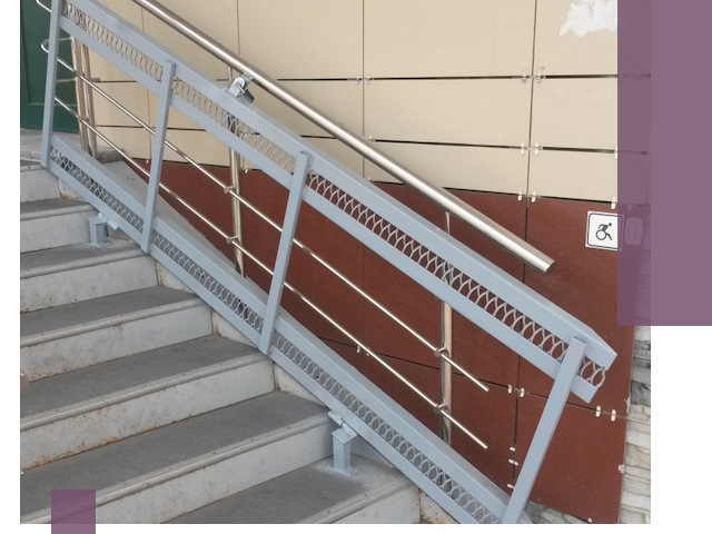 Изготовление откидных пандусов под ключ в Конаково