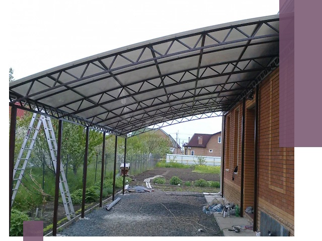 Профессиональный монтаж навесов под ключ в Конаково