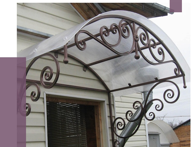 Изготовление козырьков в Конаково от 7299 руб. — заказать | ПРОЛЁТ-Кнк