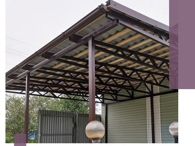 Навесы под ключ в Конаково: изготовление, монтаж и гарантия