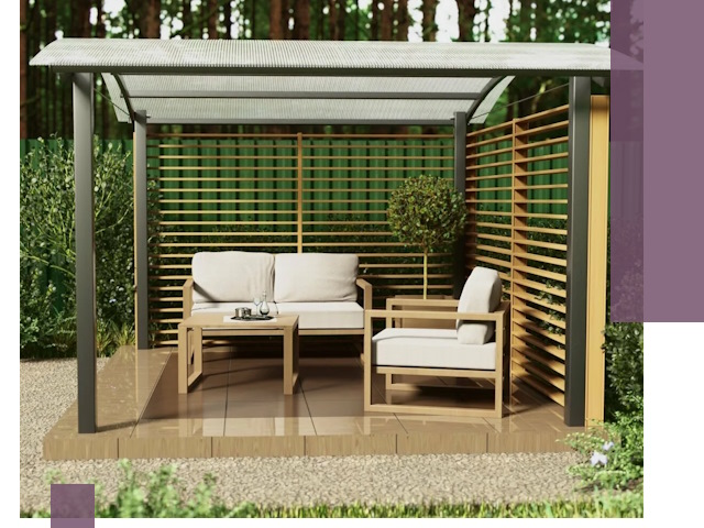 Навесы для дачи в Конаково: изготовление, монтаж и демонтаж