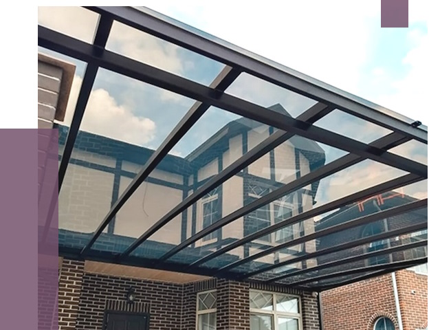 Навесы из поликарбоната в Конаково от 8535 руб. под ключ — ПРОЛЁТ-Кнк