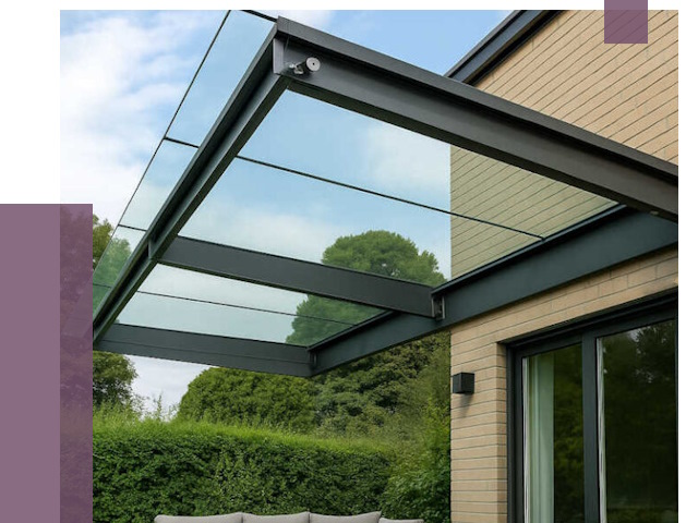 Стеклянные навесы и козырьки в Конаково от 12164 руб.