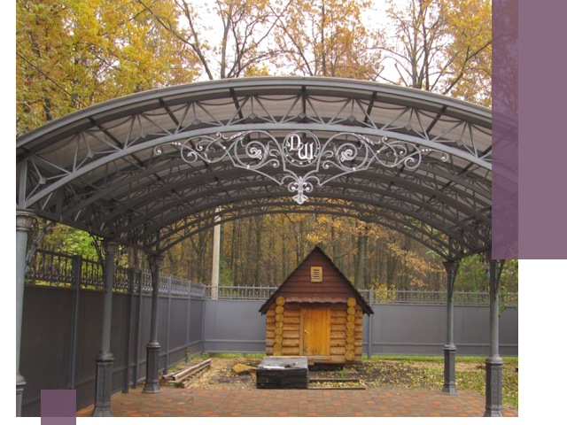 Кованые навесы премиум-класса под заказ в Конаково