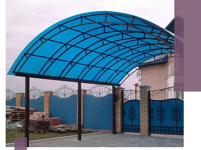 Арочные навесы под ключ в Конаково — изготовление и монтаж