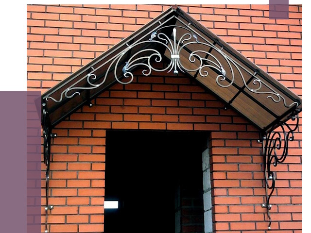 Металлические козырьки в Конаково от 10593 руб. 