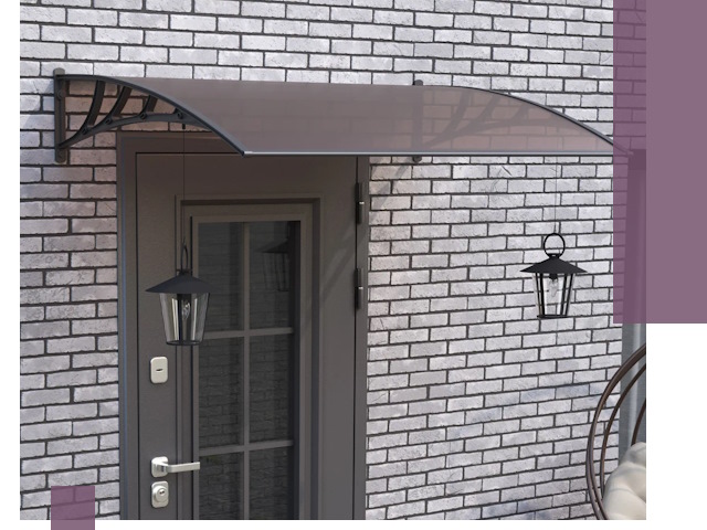 Недорогие козырьки и навесы под ключ в Конаково