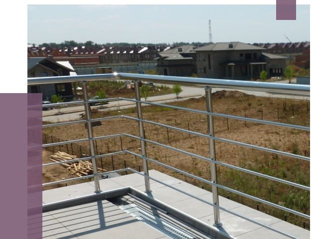 Парапеты из нержавеющей стали в Конаково от 7907 руб. за м² | ПРОЛЁТ-Кнк