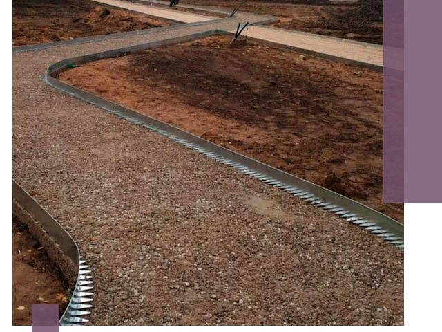 Металлические бордюры под ключ в Конаково — изготовление и монтаж