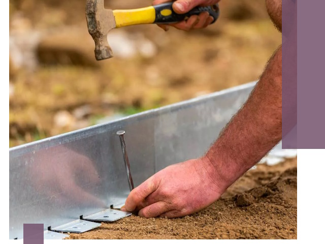 Монтаж металлических бордюров в Конаково быстро и качественно