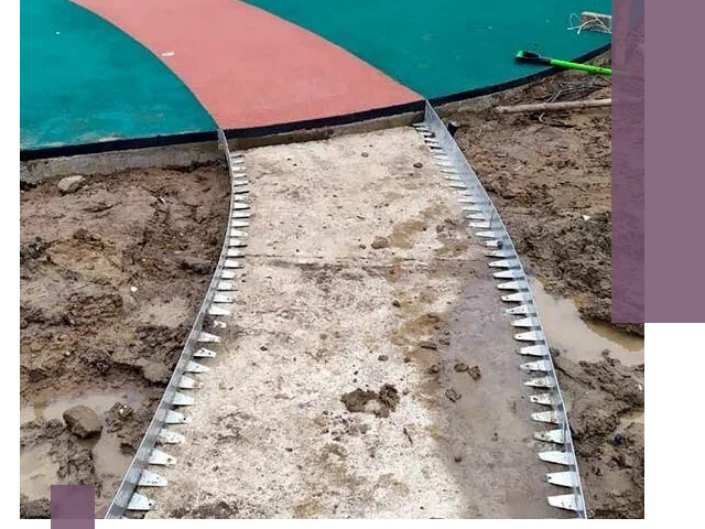 Металлические бордюры для дорожек в Конаково — монтаж и изготовление